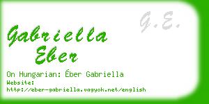 gabriella eber business card